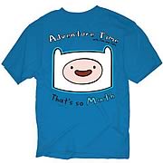 Adventure Time Finn That's So Math Blue T-Shirt